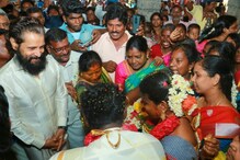 பணியாளர் வீட்டு திருமணத்தில் கலந்துக் கொண்ட விக்ரம்!