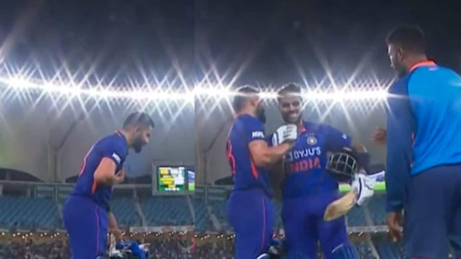 சூரியகுமார் யாதவை சிரம் தாழ்த்தி வணங்கிய விராட் கோலி - வைரல் வீடியோ