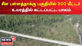 பள்ளத்தாக்கு பகுதியில் 300 மீட்டர் உயரத்தில் கட்டப்பட்ட பாலம்!