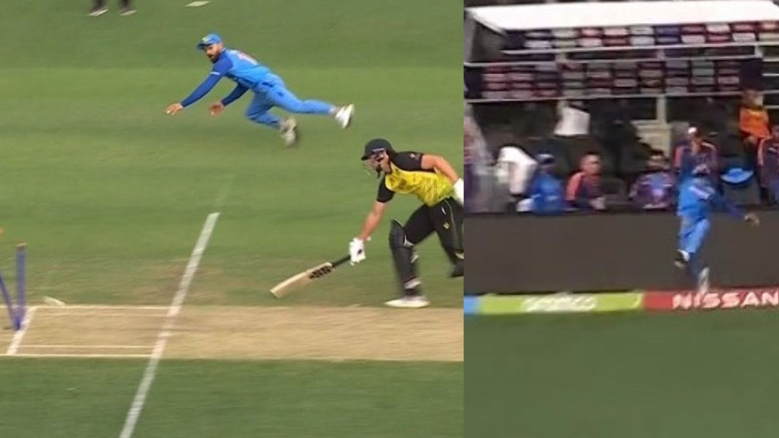 மைதானத்தில் பாய்ந்து பறந்து பீல்டிங் செய்த விராட் கோலி! இணையதளம் முழுவதும் ஆக்கிரமித்துள்ள விராட் வீடியோஸ்!.