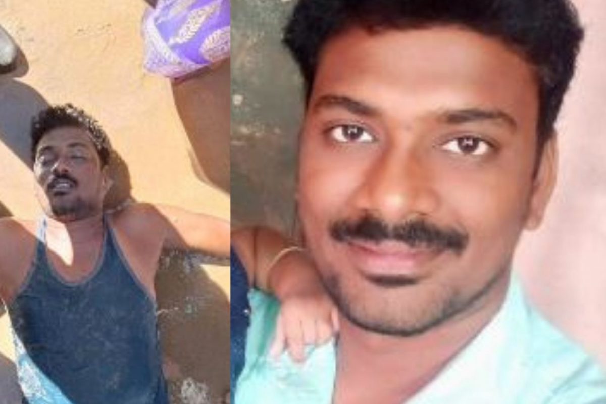 ராட்சத அலையில் சிக்கி மனைவி கண்முன்னே  புதுமாப்பிள்ளை உயிரிழந்த சோகம்