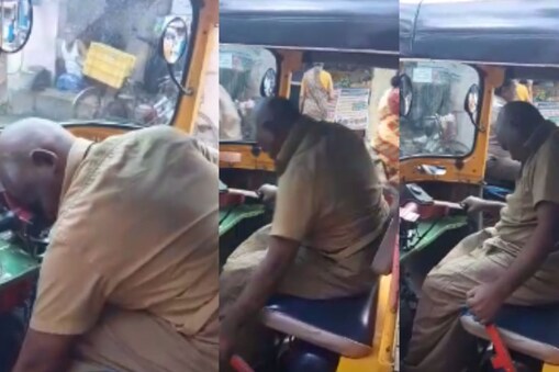மது போதையில் ஆட்டோ ஓட்டுநர் 