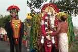 குமரி பகவதியம்மன் கோயில் திருவிழாவில் பரிவேட்டை நிகழ்ச்சி...