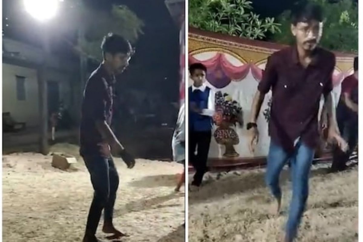 நடனமாடிக்கொண்டே சரிந்து விழுந்து உயிரிழந்த 35 வயது இளைஞர்.. நடனமாடிக்கொண்டே சரிந்து விழுந்து உயிரிழந்த 35 வயது இளைஞர்..