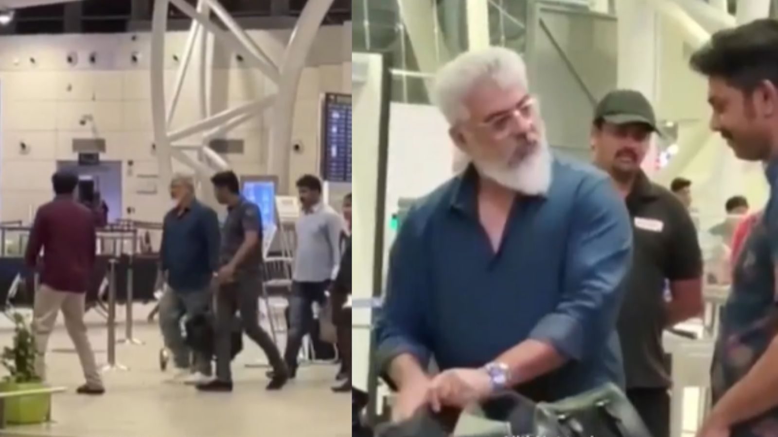 சென்னை விமான நிலையத்தில் அஜித்... வைரலாகும் லேட்டஸ்ட் வீடியோ!