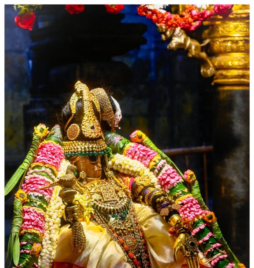  இதையொட்டி ரெங்கநாச்சியார் மாலை 4 மணிக்கு மூலஸ்தானத்தில் இருந்து புறப்பட்டு மாலை 4.45 மணிக்கு கொலுமண்டபம் வந்தடைந்தார். கொலு இரவு 7.30 மணிக்கு ஆரம்பித்து இரவு 9.30 மணிக்கு முடிவடைந்தது. அங்கிருந்து இரவு 10.30 மணிக்கு ரெங்கநாச்சியார் புறப்பட்டு இரவு 10.45 மணிக்கு மூலஸ்தானம் சென்றடைந்தார்.