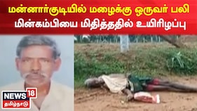 மன்னார்குடியில் மழைக்கு ஒருவர் பலி - மின்கம்பியை மிதித்ததில் உயிரிழப்பு