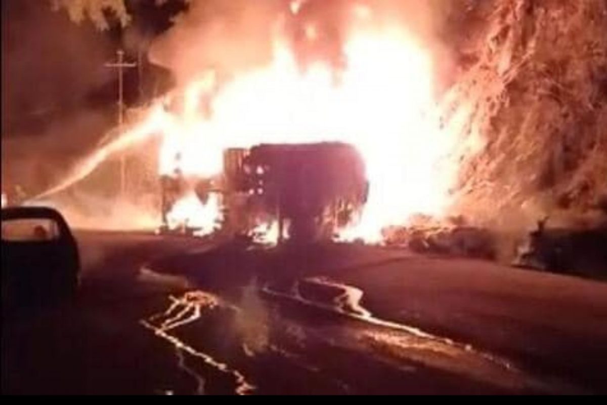 பெட்ரோல் டேங்க் லாரி விபத்து 