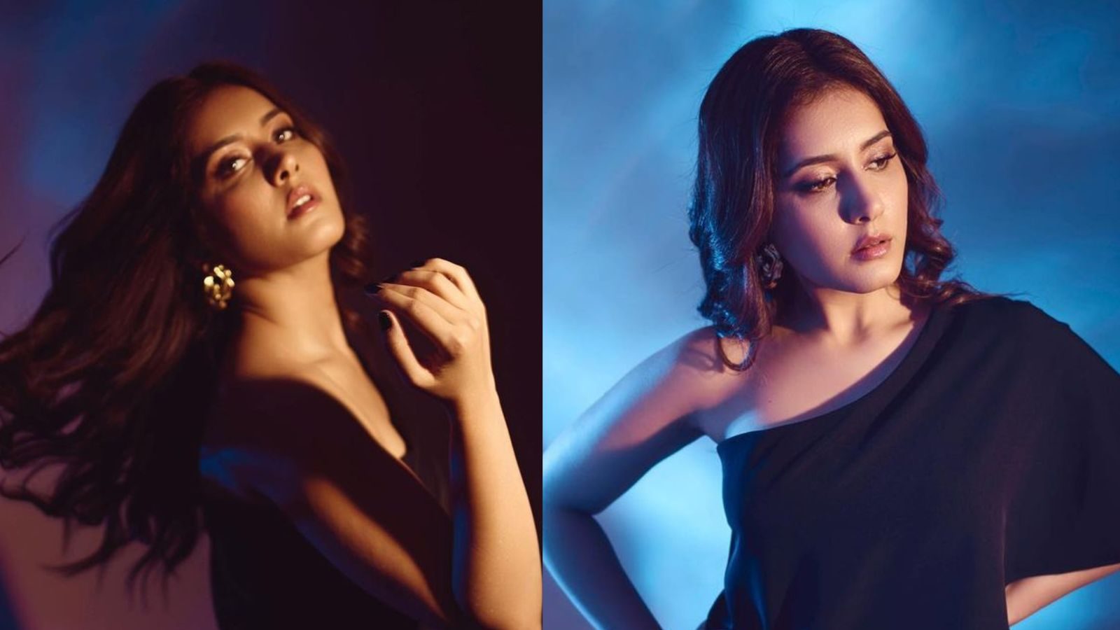 கருப்பு உடையில் மெர்சல் காட்டும் நடிகை ராஷி கன்னா.. லேட்டஸ்ட் க்ளிக்ஸ்!