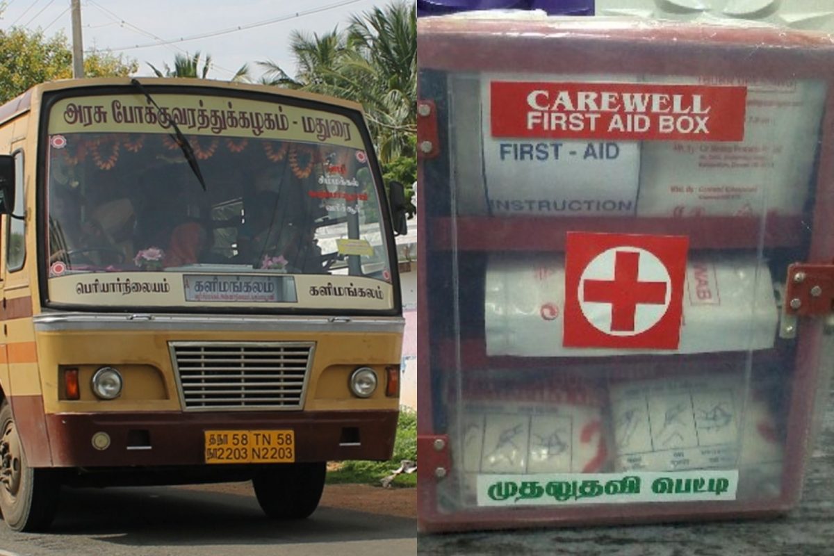அரசு பேருந்து முதலுதவி பெட்டி கொள்முதல் செய்ததில் முறைகேடு
