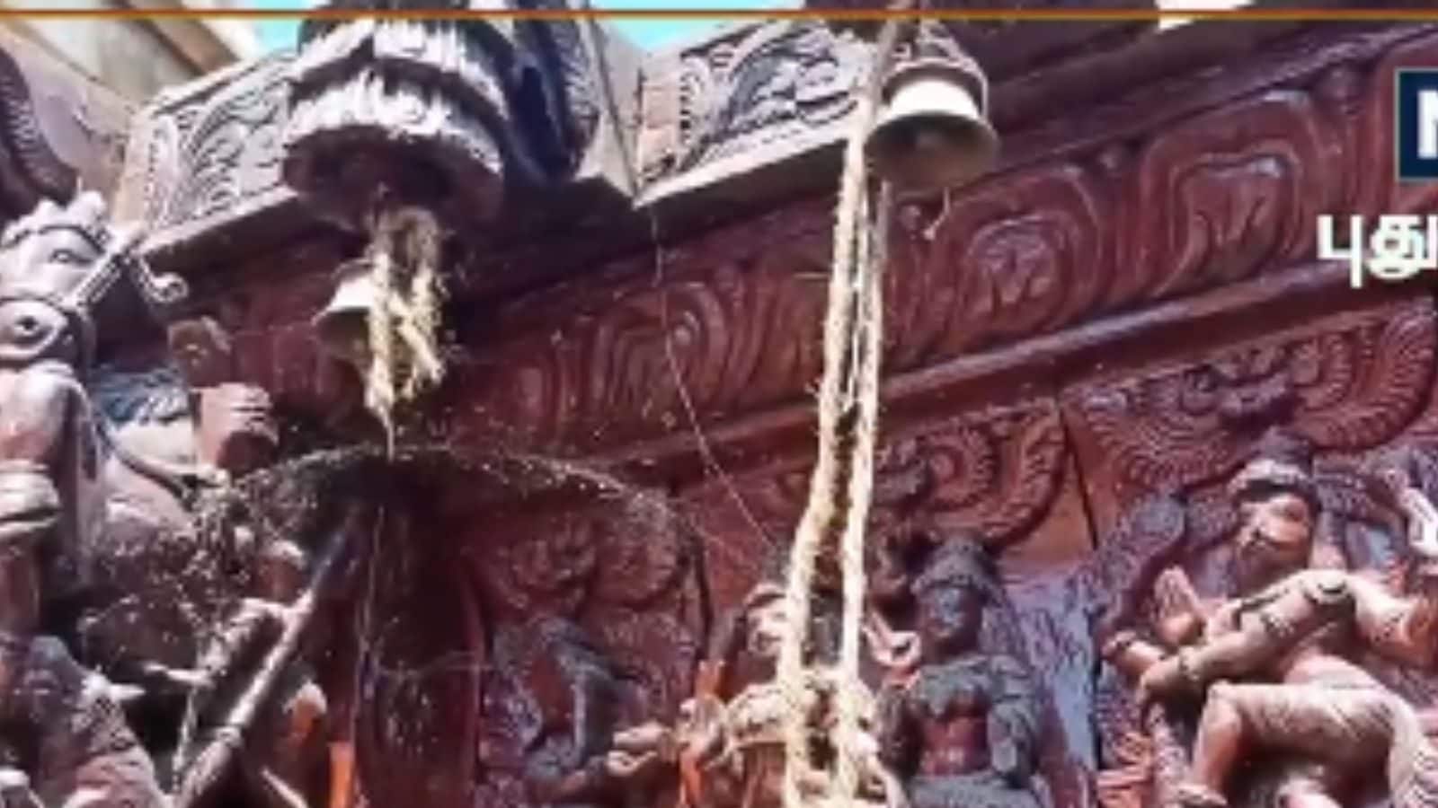 25 ஆண்டுகளுக்கு பின் புதுப்பொலிவு பெரும் விராலிமலை தேர்.. 