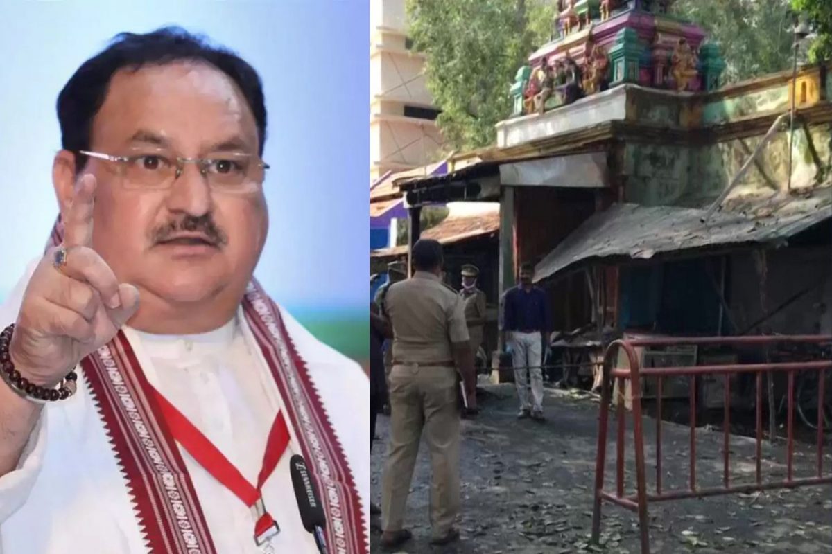 கோவை கோட்டை ஈஸ்வரன் கோயிலில் இன்று தரிசனம் செய்கிறார் ஜேபி நட்டா!