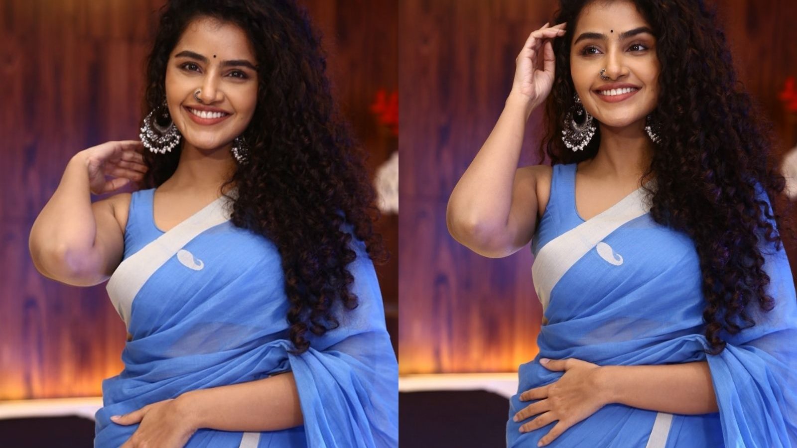 ஏய் சுழலி… அழகி… புடவையில் கலக்கும் நடிகை அனுபமா பரமேசுவரன்!