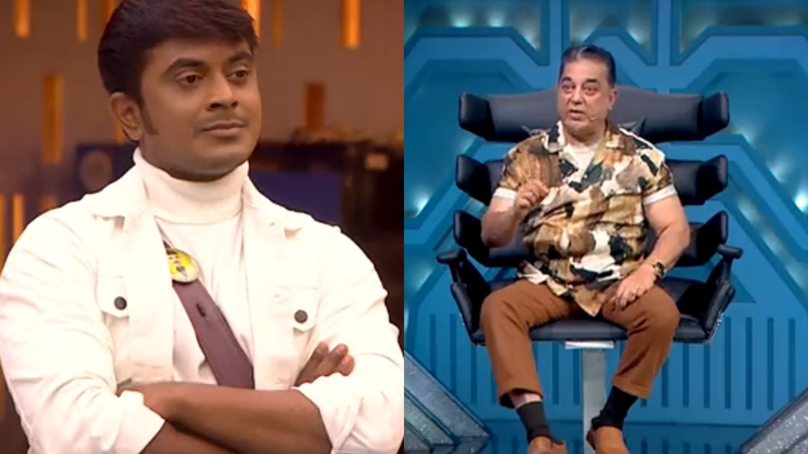 அடுக்கடுக்கான கேள்விகளுடன் அசீமை கண்டித்த கமல் - பதிலளிக்க முடியால் நின்ற அசீம்!