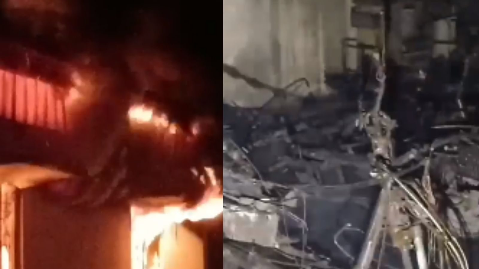 எலெக்ட்ரிக் பைக் சர்வீஸ் நிலையத்தில் திடீர் தீ விபத்து.. தீயில் எரிந்து நாசமான பைக்குகள்!