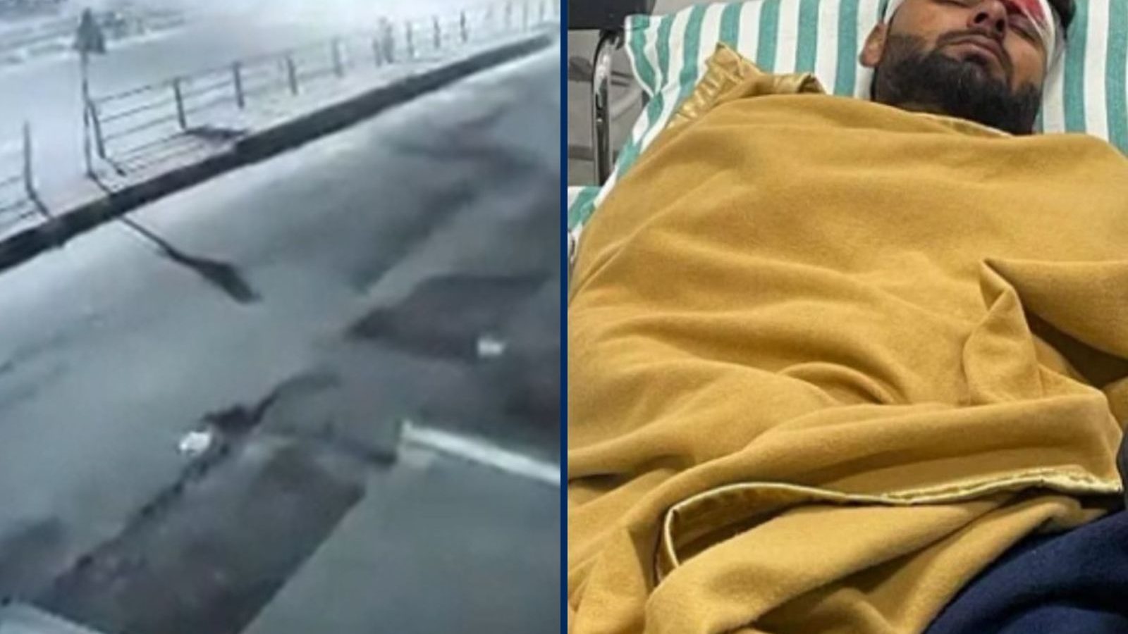 கோர கார் விபத்தில் சிக்கி படுகாயம் அடைந்த ரிஷப் பந்த்... பதறவைக்கும் காட்சிகள் வெளியீடு