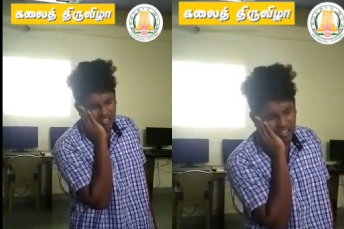 கண்கலங்கவைத்த அரசுப் பள்ளி மாணவரின் 'ஒப்பாரி பாடல்'