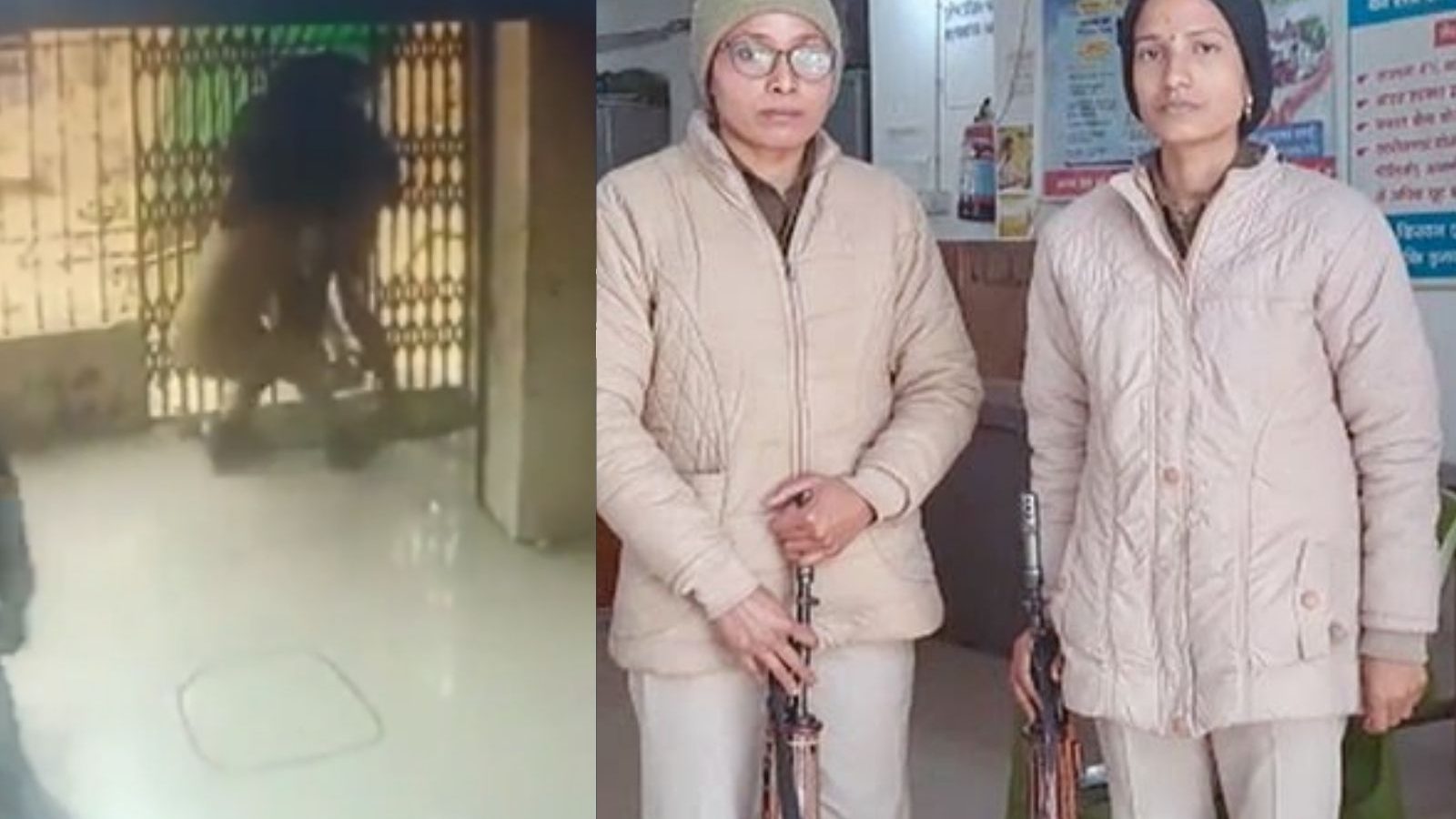 'நாங்க போலீஸ்'.. வங்கிக்குள் கொள்ளையடிக்க வந்த திருடனை புரட்டி எடுத்த பெண் காவலர்கள்!