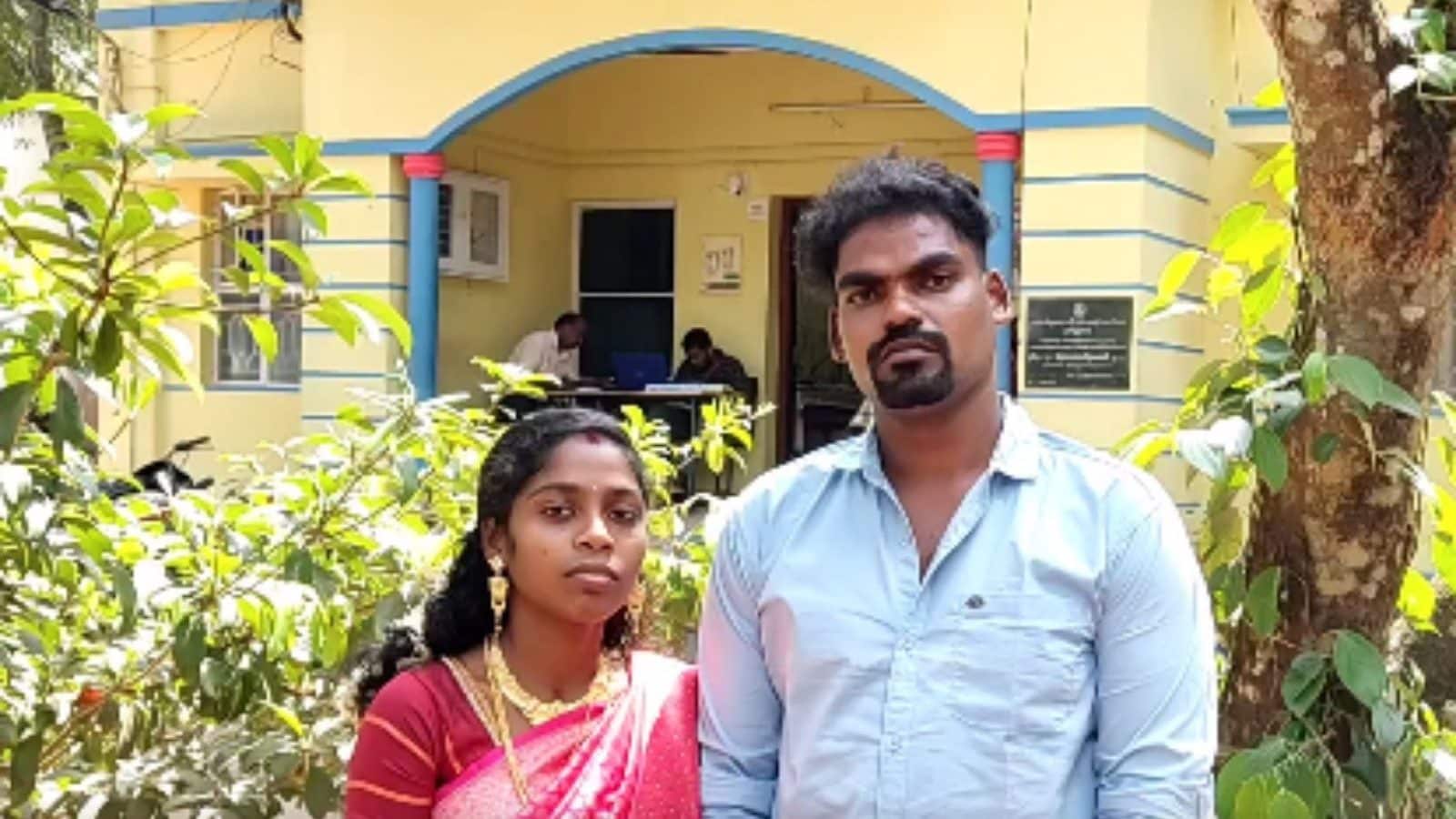 மகளை காணவில்லை என புகார்  கொடுத்த தந்தை.. மணக்கோலத்தில் காவல்நிலையத்தில் தஞ்சமடைந்த இளம்பெண்..