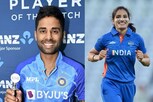 சூர்ய குமார் யாதவ், ரேனுகா சிங் ஆகியோருக்கு சிறந்த வீரர்களுக்கான ஐசிசி