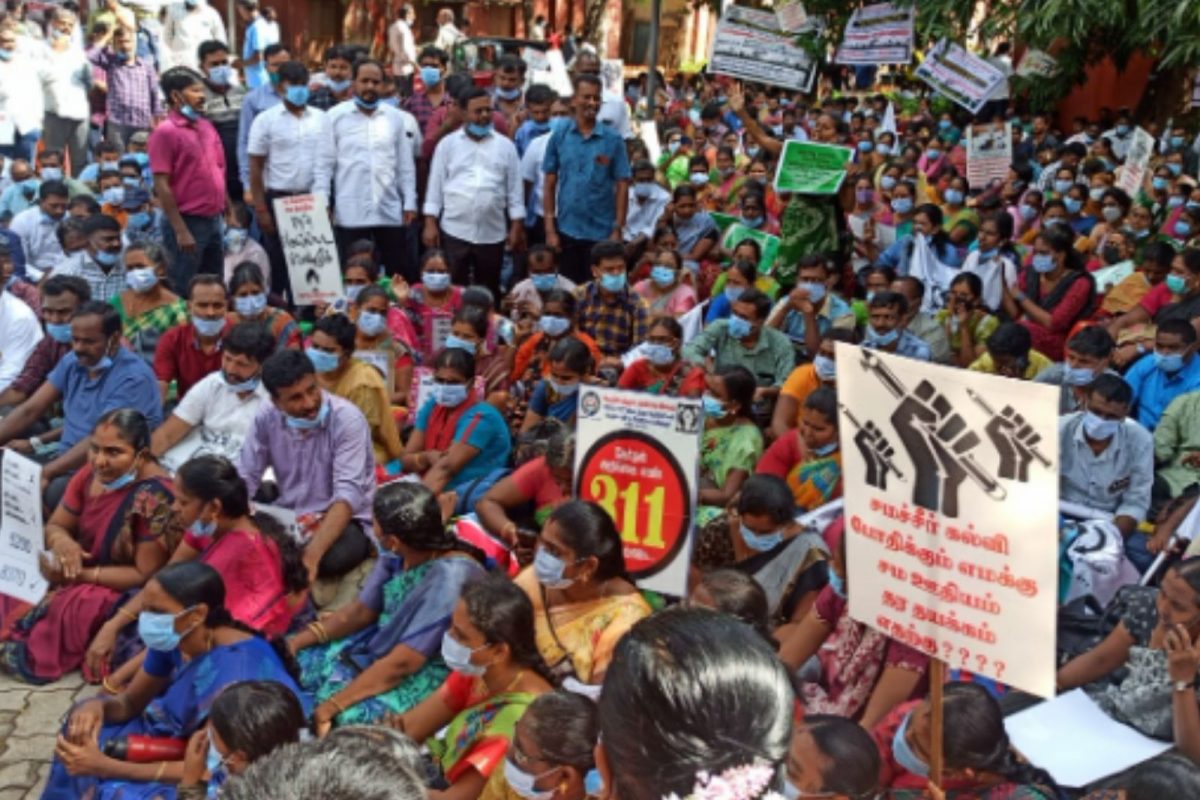 இடைநிலை ஆசிரியர்கள் நடத்திய போராட்டம் வாபஸ்