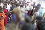 பிரியாணிக்கு க்யூவில் நின்ற முதியவரை தாக்கிய போலீஸ்