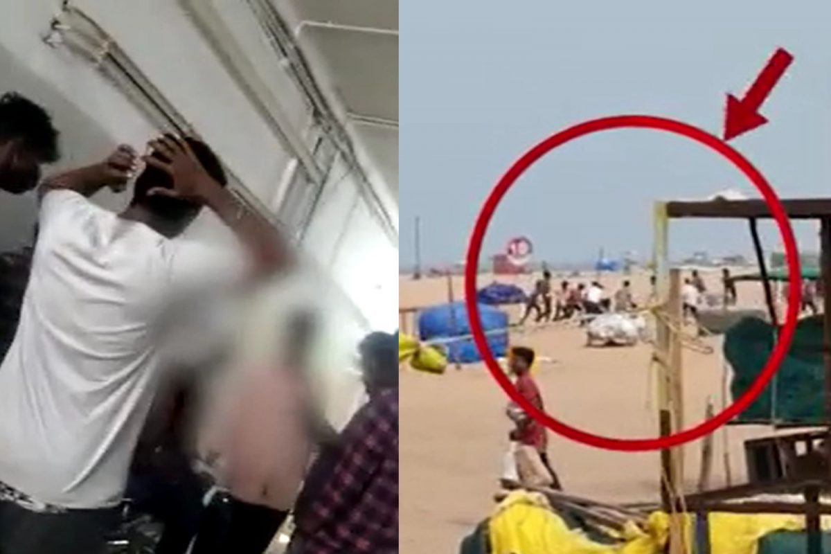 பட்டப்பகலில் கத்தியுடன் கல்லூரி மாணவர்கள் மோதல்.. மெரினாவில் பரபரப்பு!