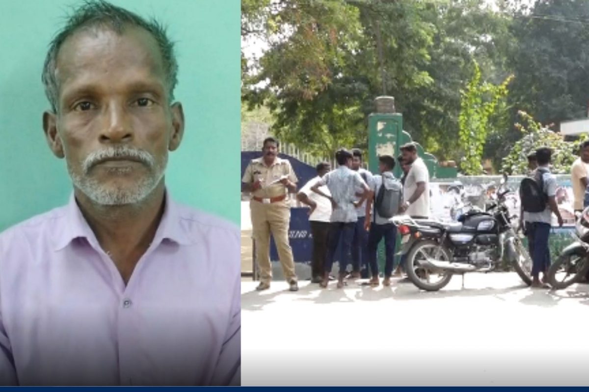 ஆசிரியரை அரிவாளால் வெட்டிய நபர் கைது