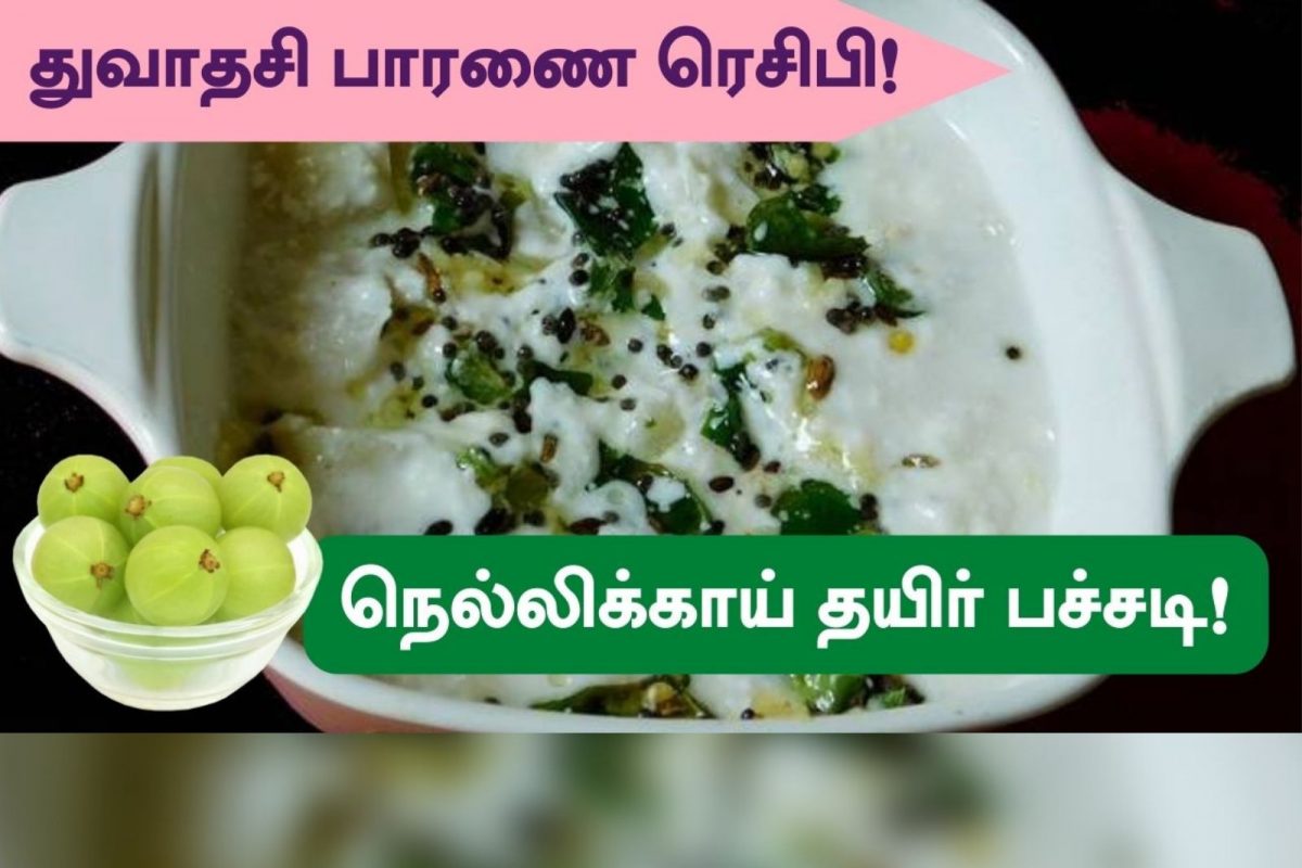 துவாதசி ஸ்பெஷல் நெல்லிக்காய் தயிர் பச்சடி செய்வது எப்படி?