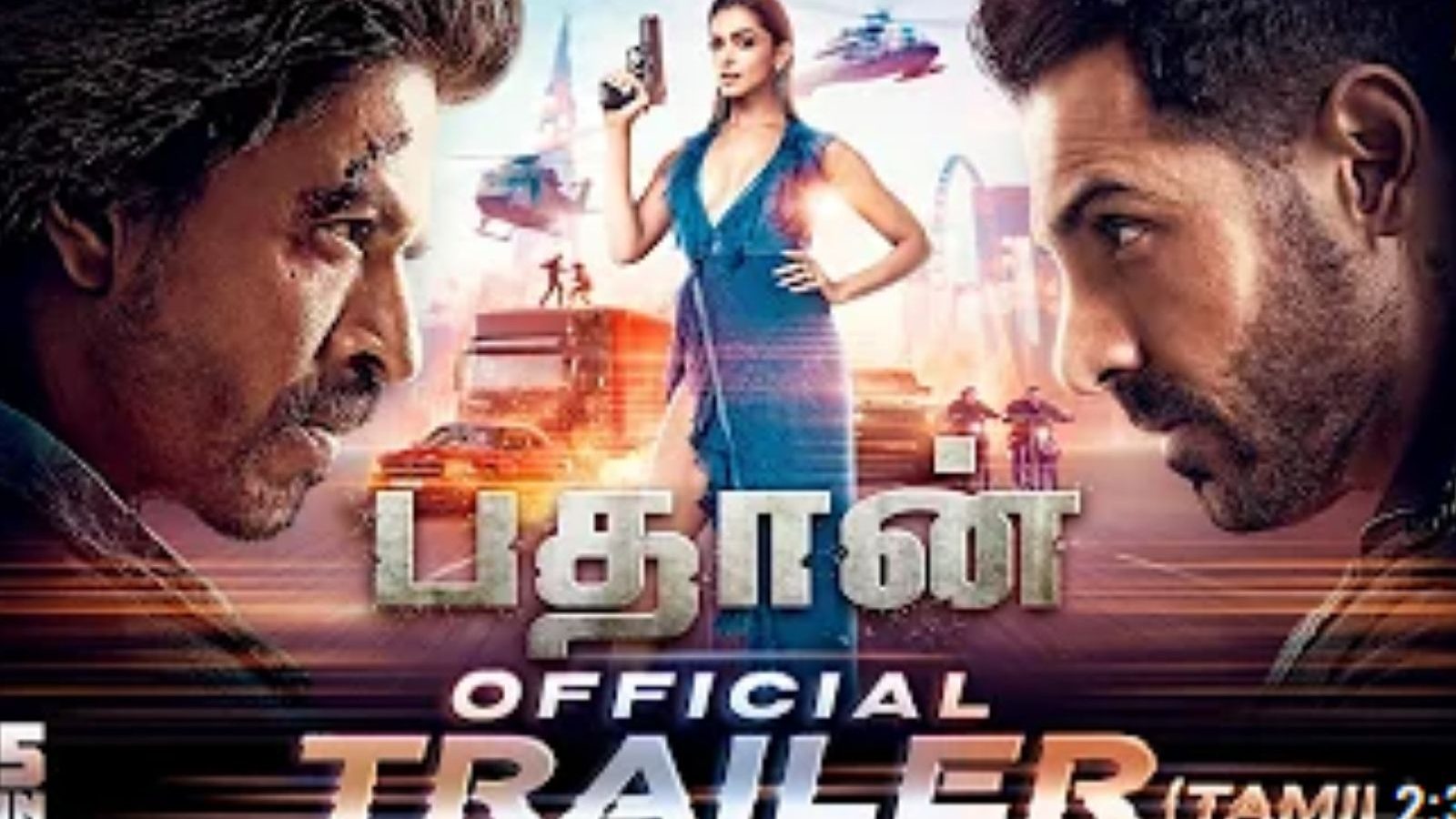 WATCH - 'நாட்டுக்காக யோசிப்பவன்..' ஜெய்ஹிந்த் வார்த்தையுடன் அதிரடியாக வெளியான பதான் டிரைலர்!