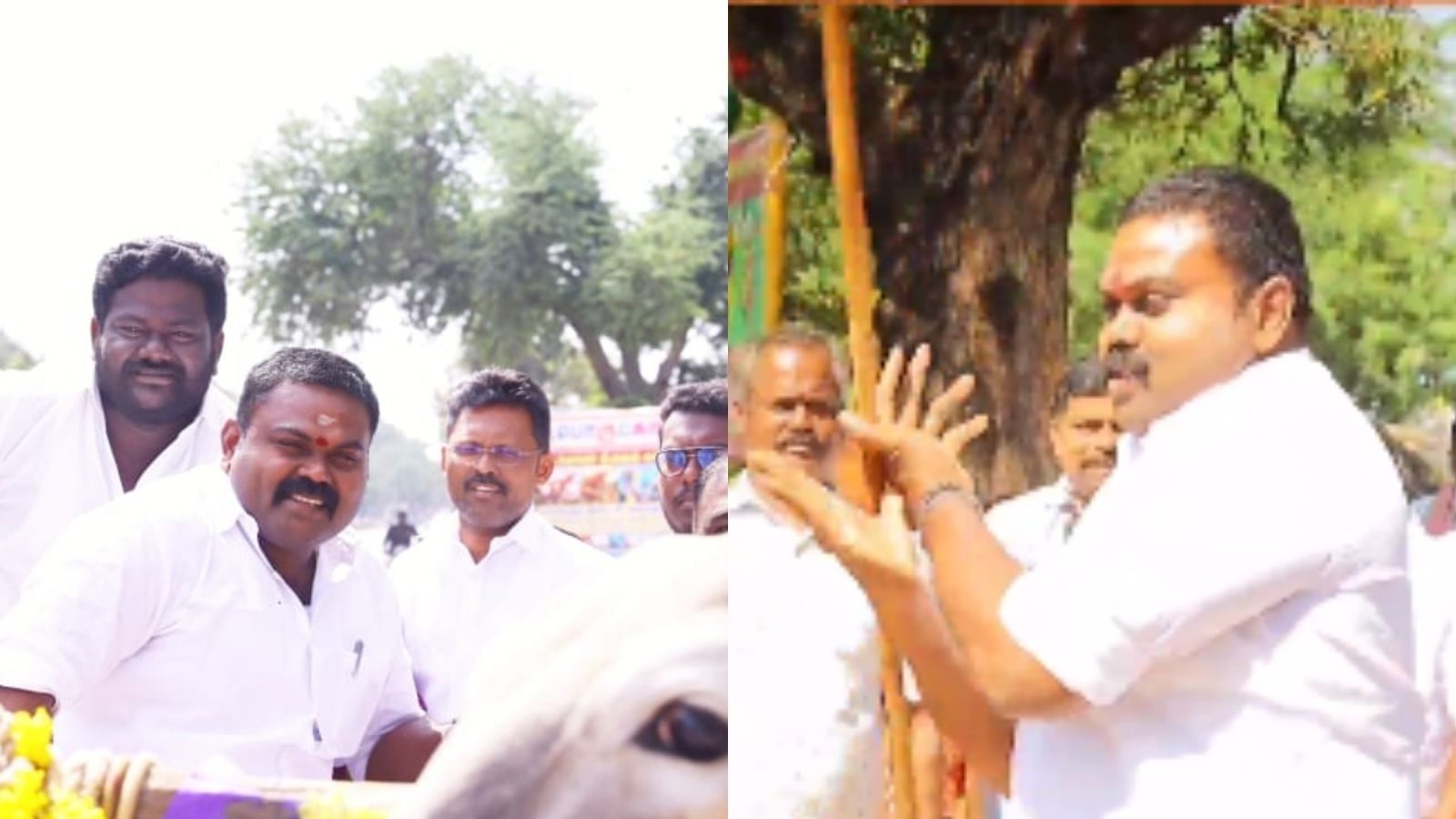 சிலம்பம் சுற்றி அசரடித்த சங்கரன்கோயில் எம்.எல்.ஏ.. பொங்கல் விழாவில் சுவாரஸ்யம்!