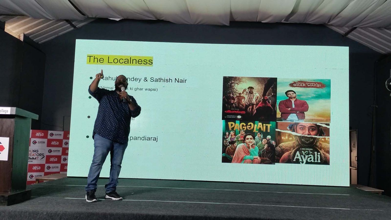 இயக்குநர் ஆவது எப்படி? கோவையில் கிளாஸ் எடுத்த மான்ஸ்டர் இயக்குநர்!