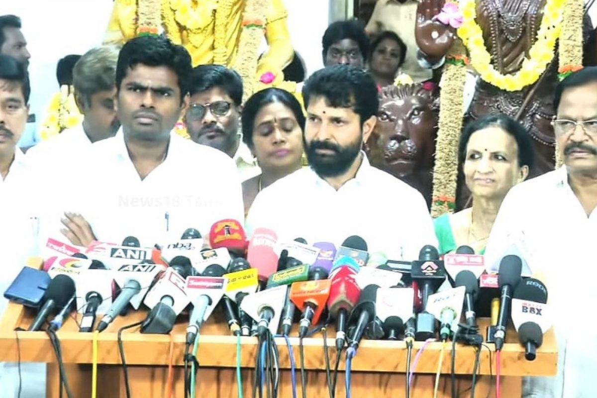 பாஜக புதுசெயலாளர் சி.டி ரவி - அண்ணாமலை