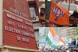 திரிபுரா தேர்தல் - காங்கிரஸ், பாஜகவிற்கு தேர்தல் ஆணையம் நோட்டீஸ்