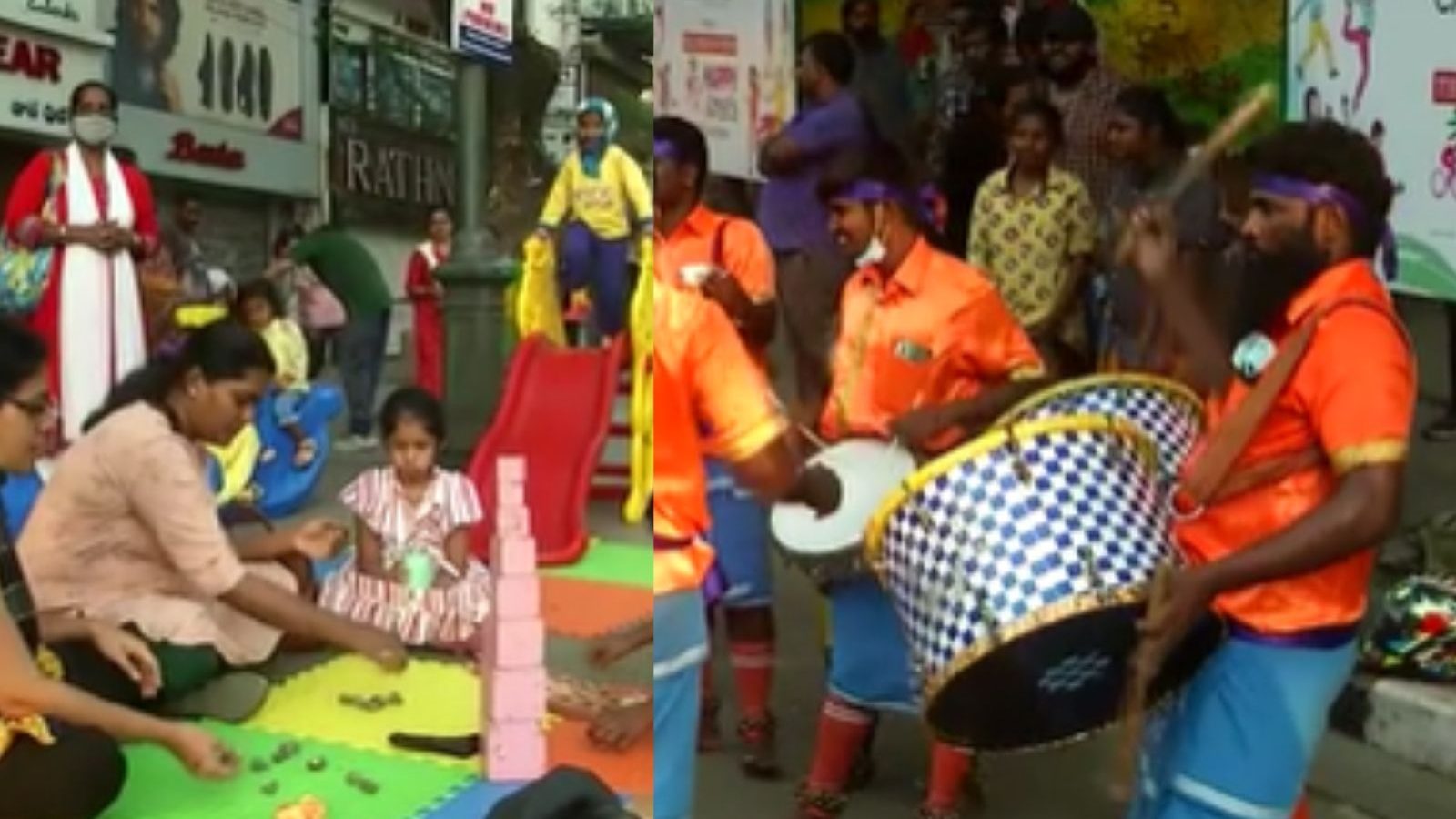 நெரிசலில் சிக்கும் தி.நகர் விளையாட்டு வீதியாக மாறியது... கொண்டாட்டத்தில் மக்கள்..!