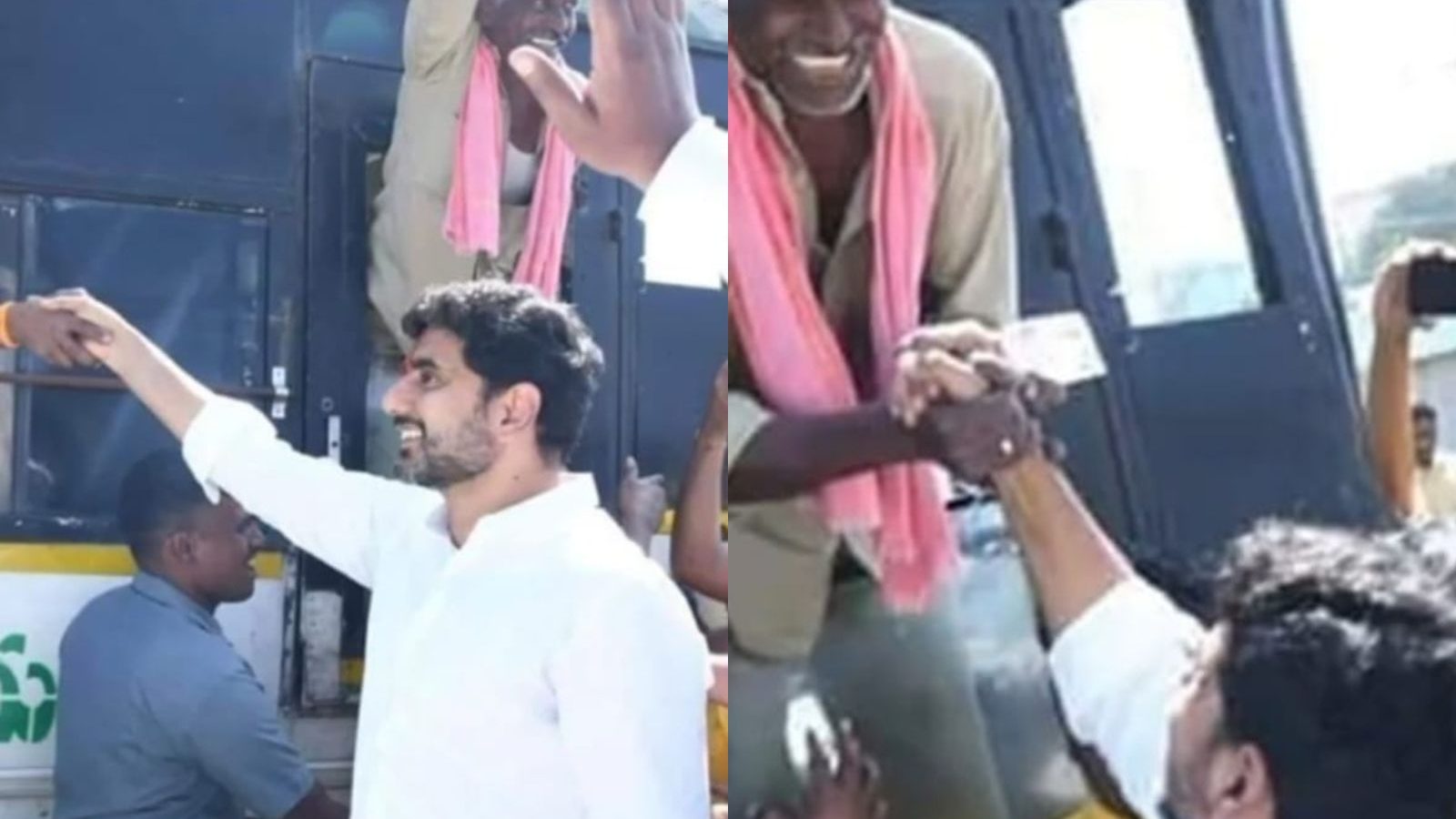 ஆந்திராவில் முற்றும் அரசியல் சண்டை.. கைகொடுத்ததால் சஸ்பெண்ட் செய்யப்பட்ட பஸ் ட்ரைவர்.!