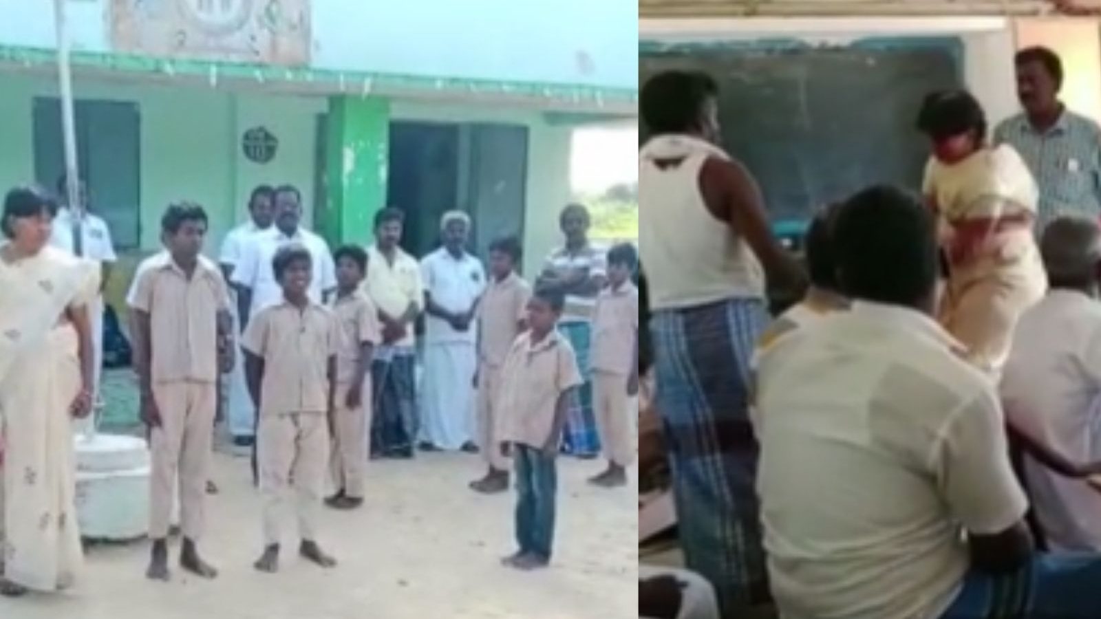 காவிரி ஆற்றில் மூழ்கி மாணவிகள் உயிரிழந்த விவகாரம்.. பெற்றோர் காலில் விழுந்து மன்னிப்பு கேட்ட உதவி தலைமை ஆசிரியை