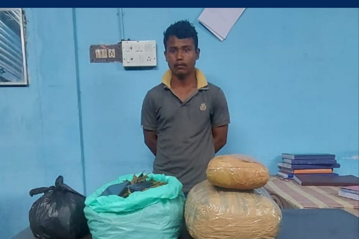 கஞ்சா விற்பனையில் ஈடுபட்ட வட மாநில இளைஞர்