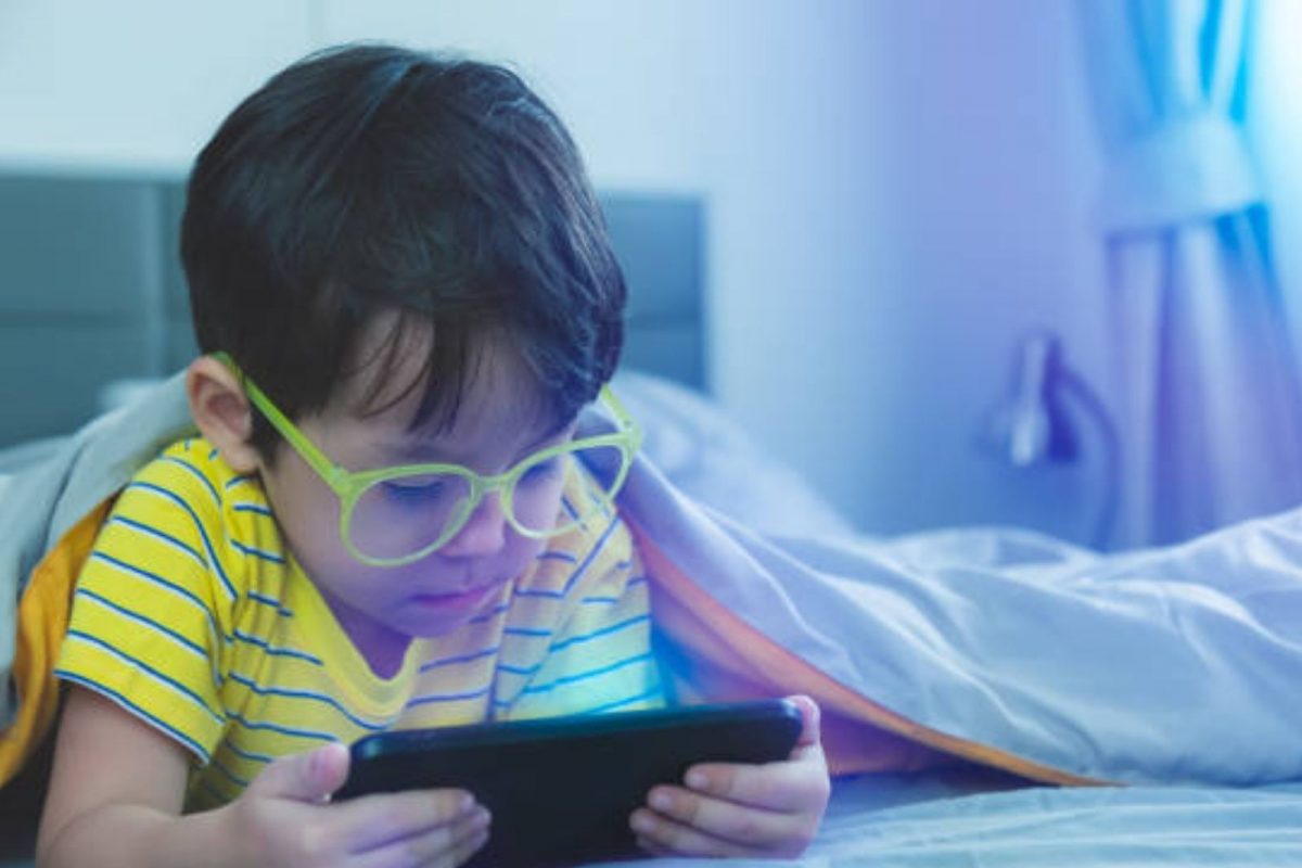 Child watching too much phone
