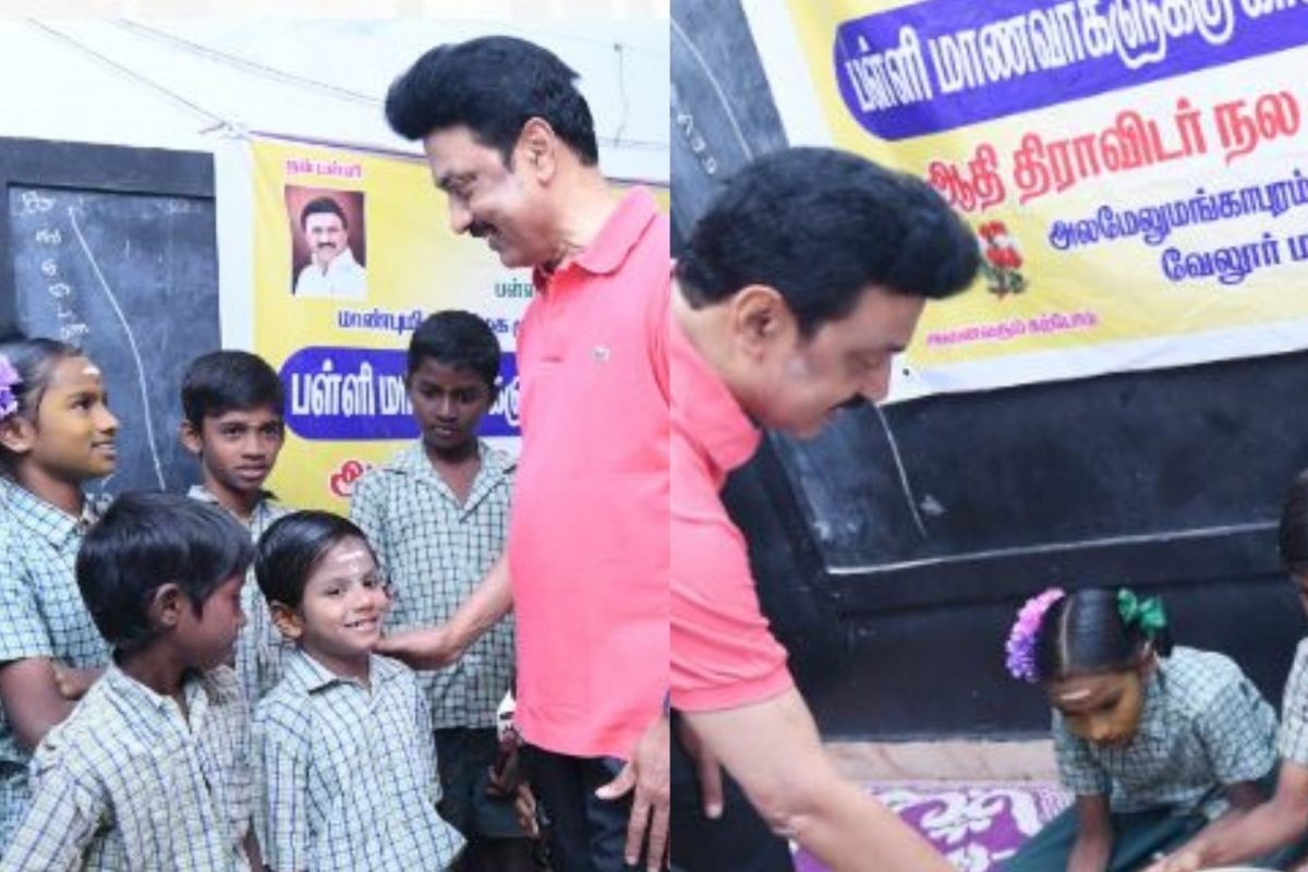 "ஐயா எனக்கும் சாப்பாடு தாங்க" முதலமைச்சரிடம் சாப்பாடு கேட்ட மாணவி!