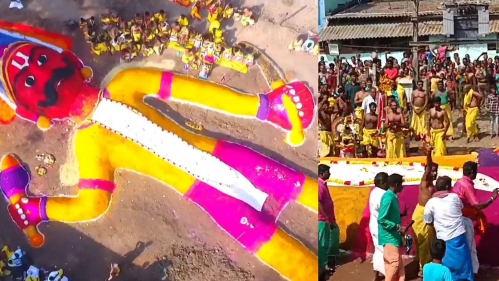 காஞ்சியில் பிரம்மாண்டமாக நடைபெற்ற துரியோதனன் வதம்...!