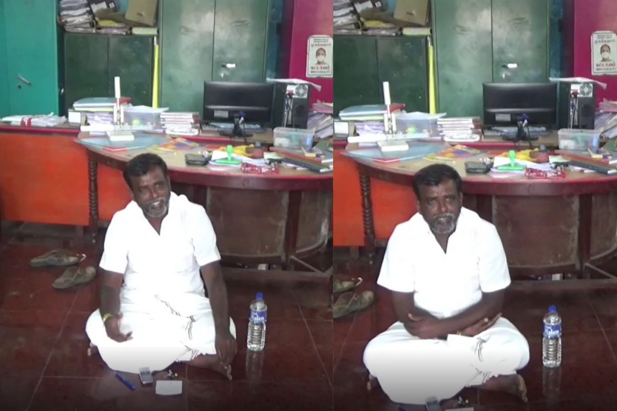 தனியாக போராட்டம் நடத்திய கவுன்சிலர்