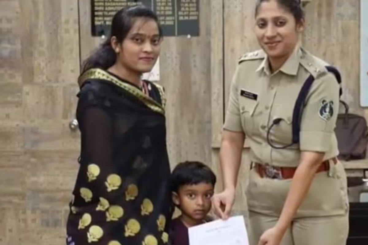 5 வயது சிறுவனக்கு பணி வழங்கிய எஸ்பி பாவனா