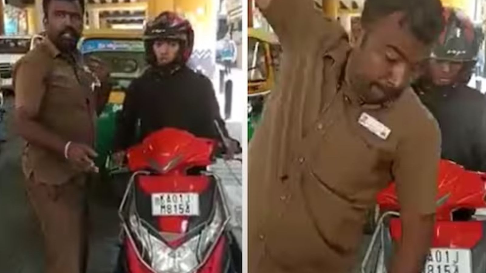 ராஜா மாதிரி சுத்துற.. வெளிமாநில பைக் டாக்சி டிரைவரை தாக்கும் ஆட்டோ ஓட்டுநர்..  அதிர்ச்சி வீடியோ