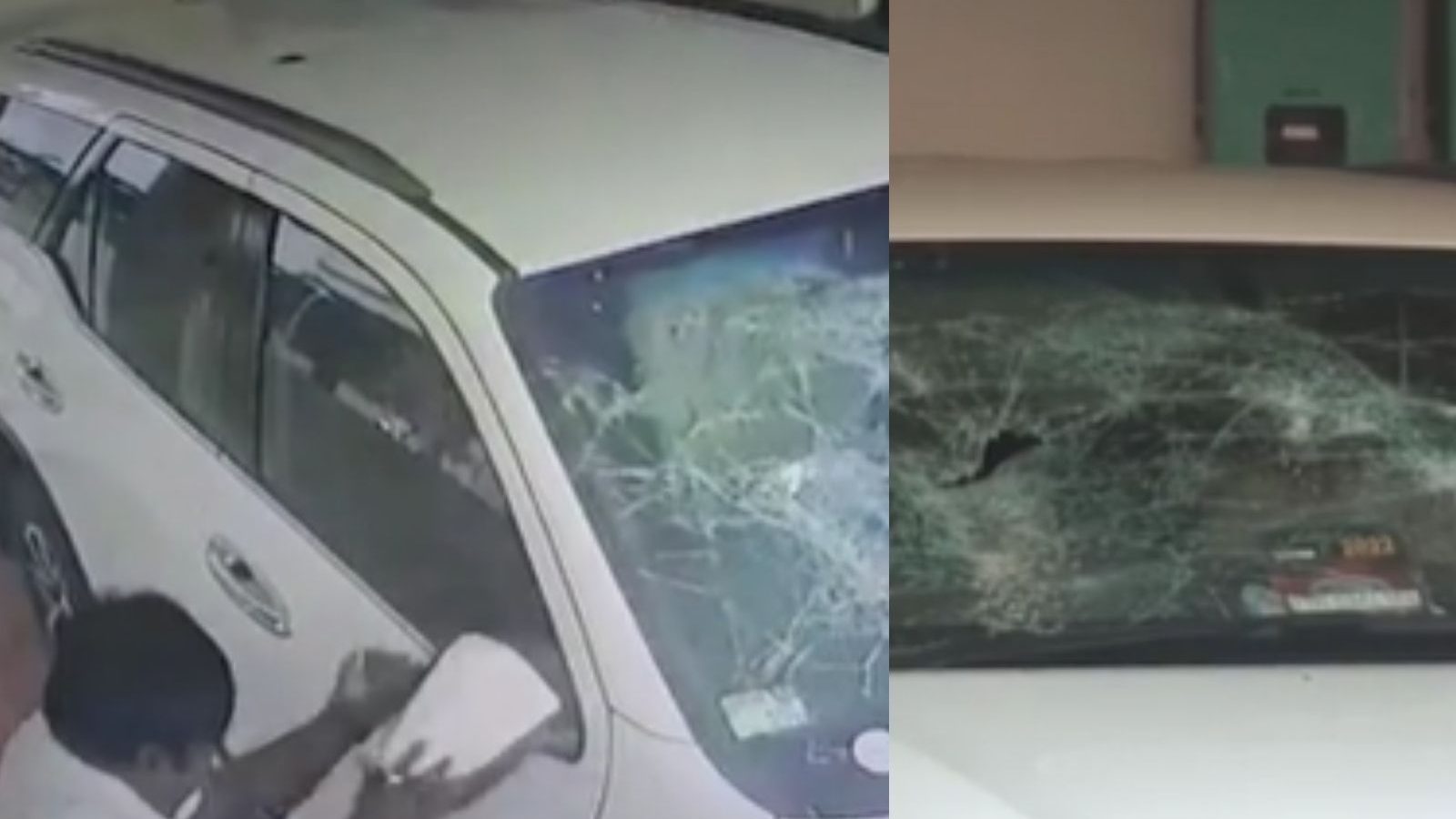 திமுக எம்.பி திருச்சி சிவா வீடு மீது தாக்குதல்... கார் கண்ணாடி உடைக்கப்பட்டதால் பரபரப்பு..!