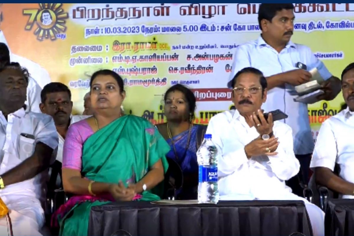 முதலமைச்சர் பிறந்த நாள் விழா பொதுக்கூட்டத்தில் ஆர்.எஸ்.பாரதி