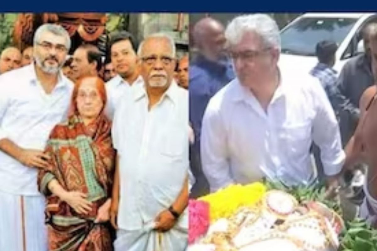 தந்தை மறைவு - கதறி அழும் அம்மாவைக் கட்டியணைத்து ஆறுதல் சொல்லும் அஜித்
