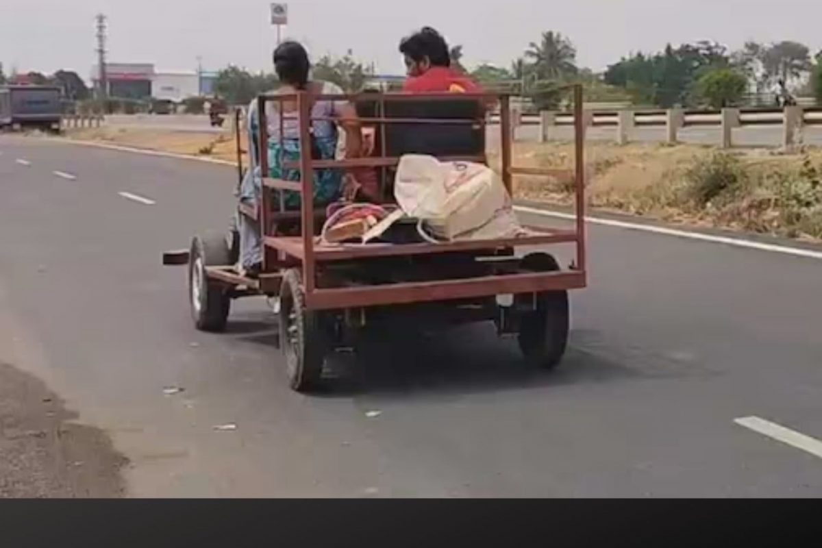 ஆட்டோ ஓட்டுனர் உருவாக்கிய எலக்ட்ரிக் கார்