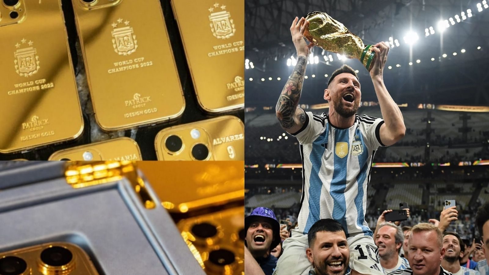 அர்ஜெண்டினா வீரர்களுக்கு தங்கத்தால் ஆன ஐ-போன்கள் பரிசு... மெர்சலாக்கிய மெஸ்ஸி