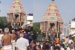 திருவானைக்காவலில் பங்குனித் தேர் விழா : ஆயிரக்கணக்கானோர் பங்கேற்பு